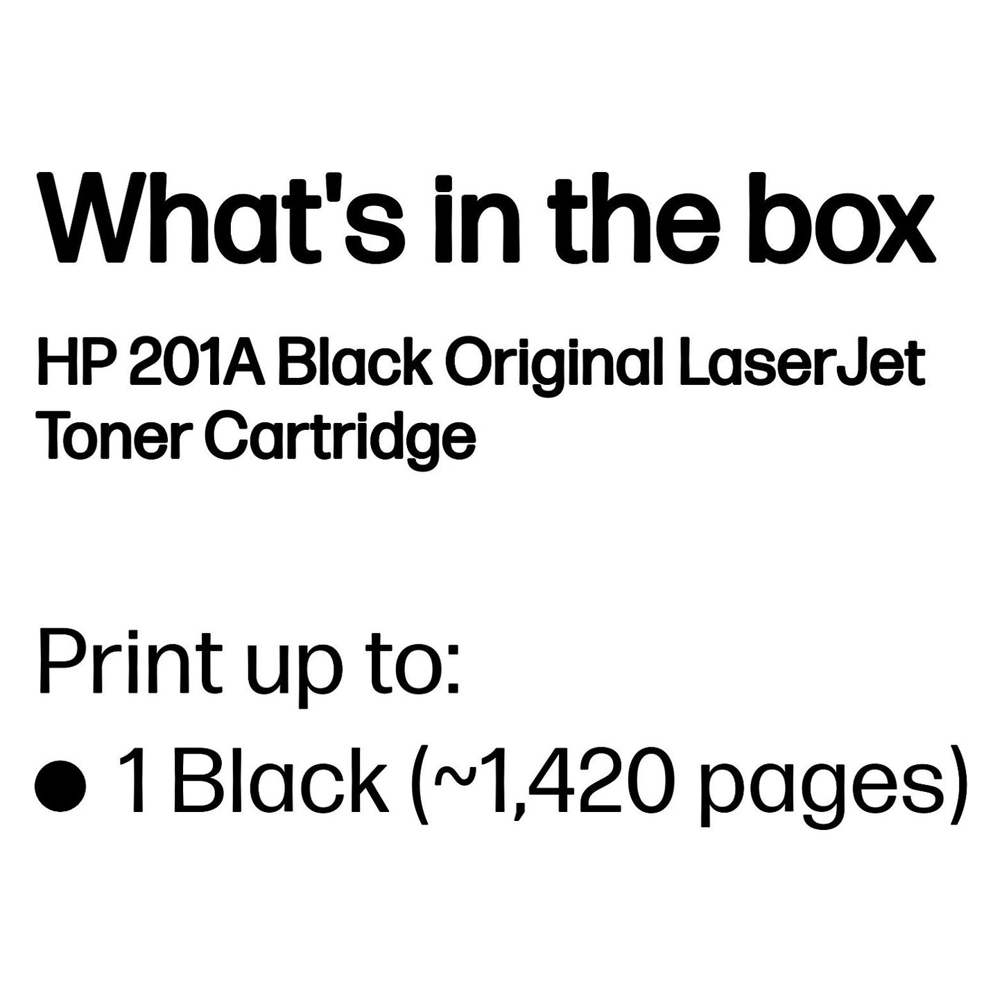 HP 201A original Toner cartridge CF400A black 1.420 pages standard capacity