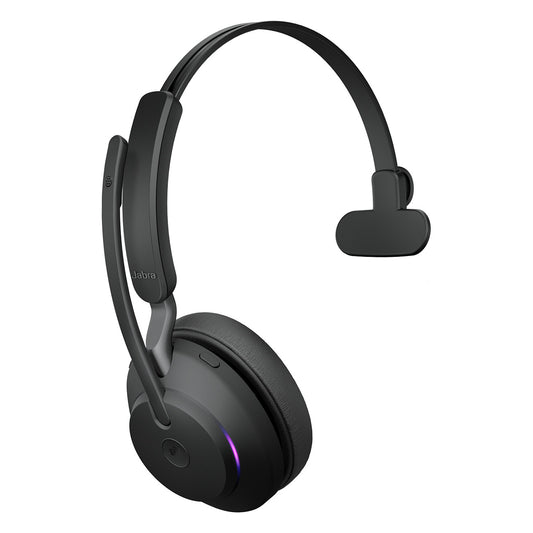 Jabra Evolve2 65 Mono MS + Ladestation + Link 380a, schwarz