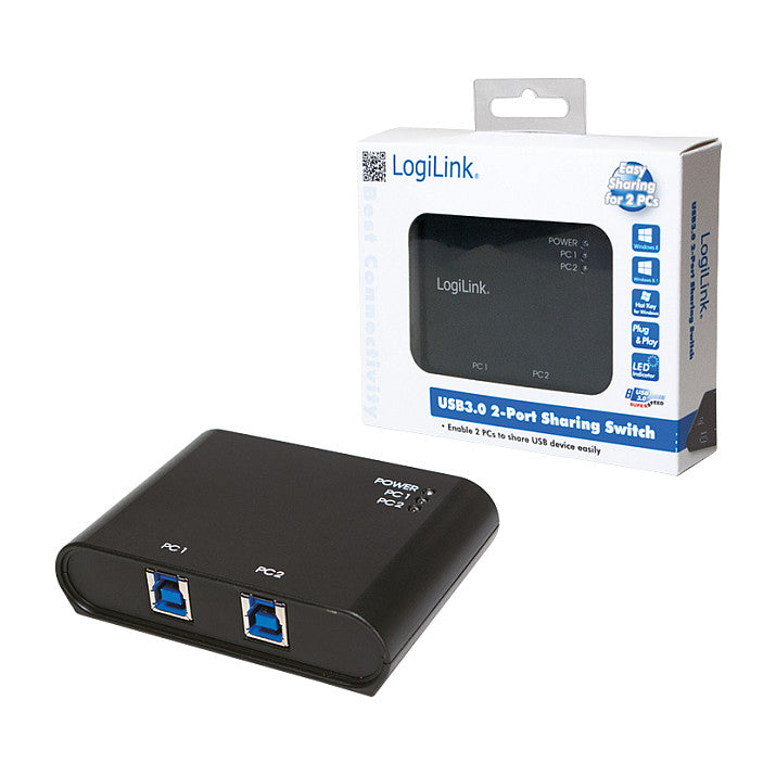 USB-Switch 2PC > 1USB-Device USB3 Logilink