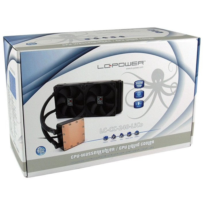K Cooler Wasserkühlung LC-Power LC-CC-240-LiCo | FMx.AM3.115x.2011 TDP 300W