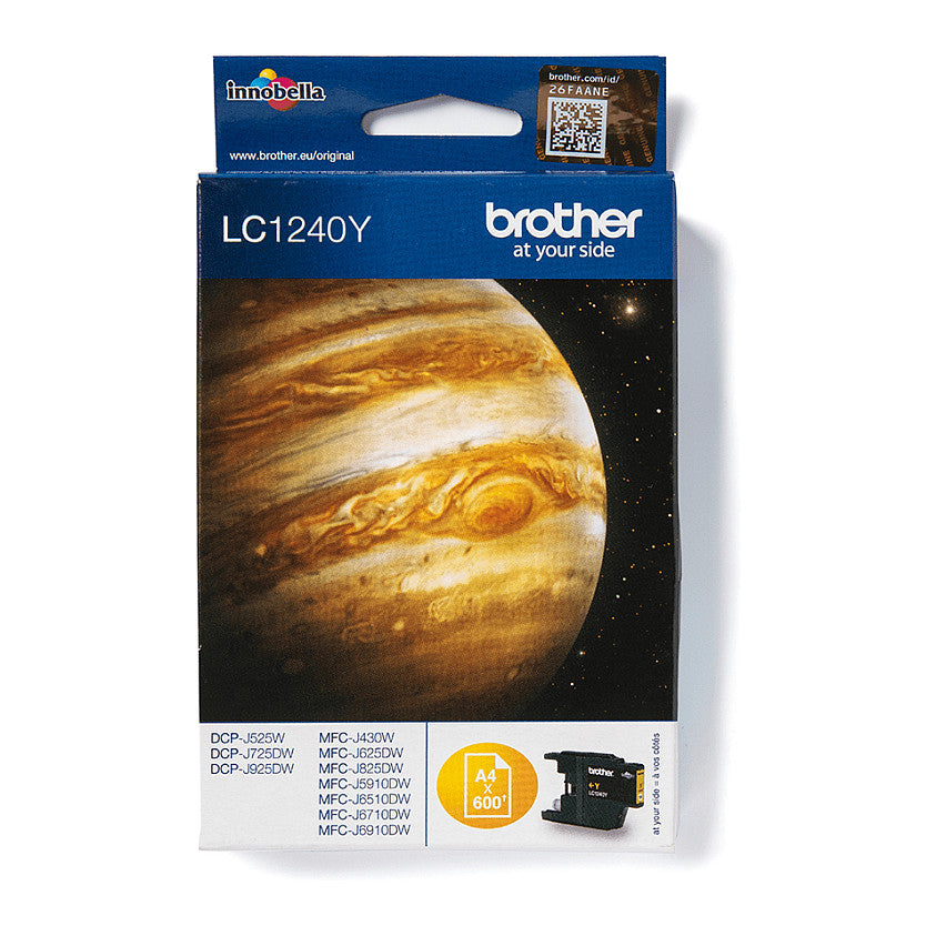 Brother Tinte LC-1240Y Gelb bis zu 600 Seiten nach ISO/IEC 24711
