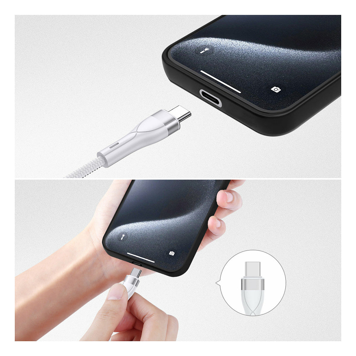 4smarts USB-C/A Multi-Ladekabel 4in2 1,2m, wei