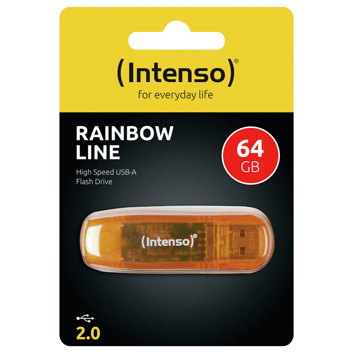 STICK 64GB Intenso Rainbow Line / orange