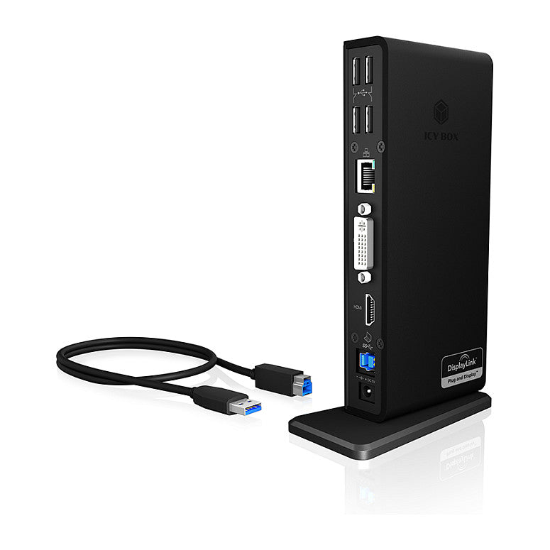 ICY BOX IB-DK2241AC USB 3.0 11-in-1 DockingStation