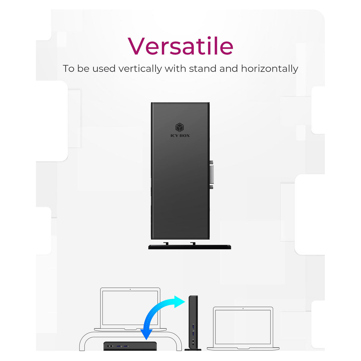 ICY BOX IB-DK2241AC USB 3.0 11-in-1 DockingStation