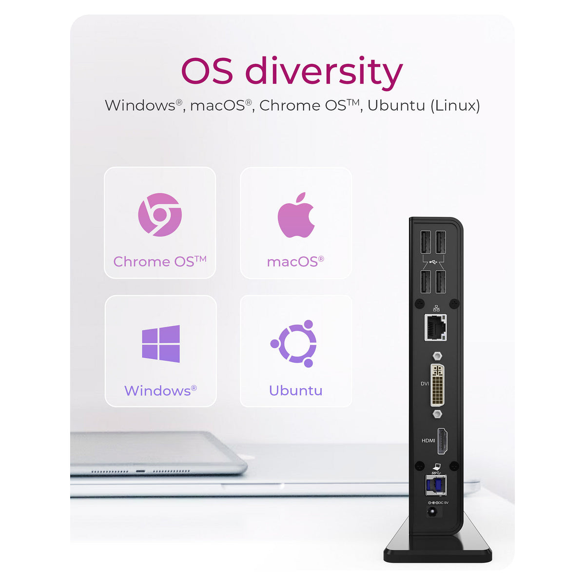 ICY BOX IB-DK2241AC USB 3.0 11-in-1 DockingStation