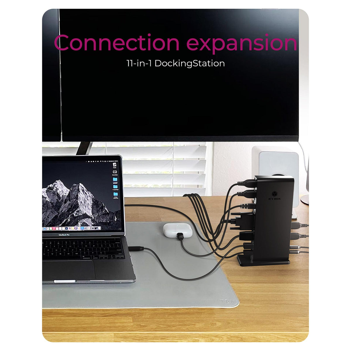 ICY BOX IB-DK2241AC USB 3.0 11-in-1 DockingStation