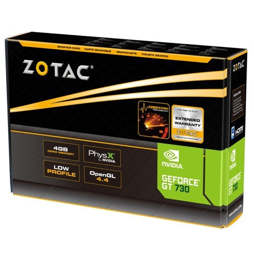 GT730 4GB Zotac passiv LP DDR3
