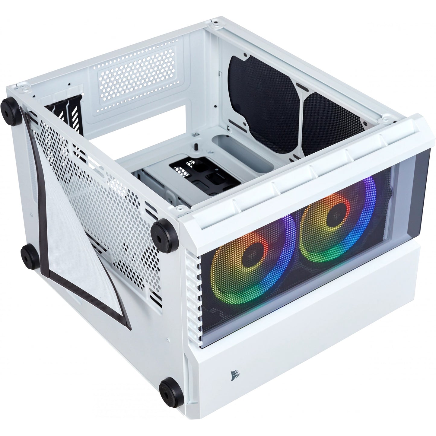 MIDI Corsair Crystal Series 280X RGB weiß. Glasfenster