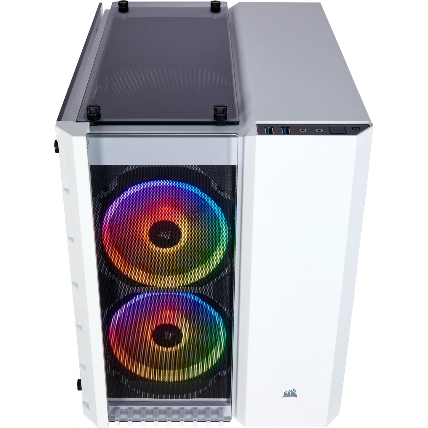 MIDI Corsair Crystal Series 280X RGB weiß. Glasfenster