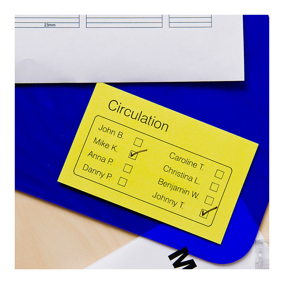 Endlosetikette Papier ablösbar gelb