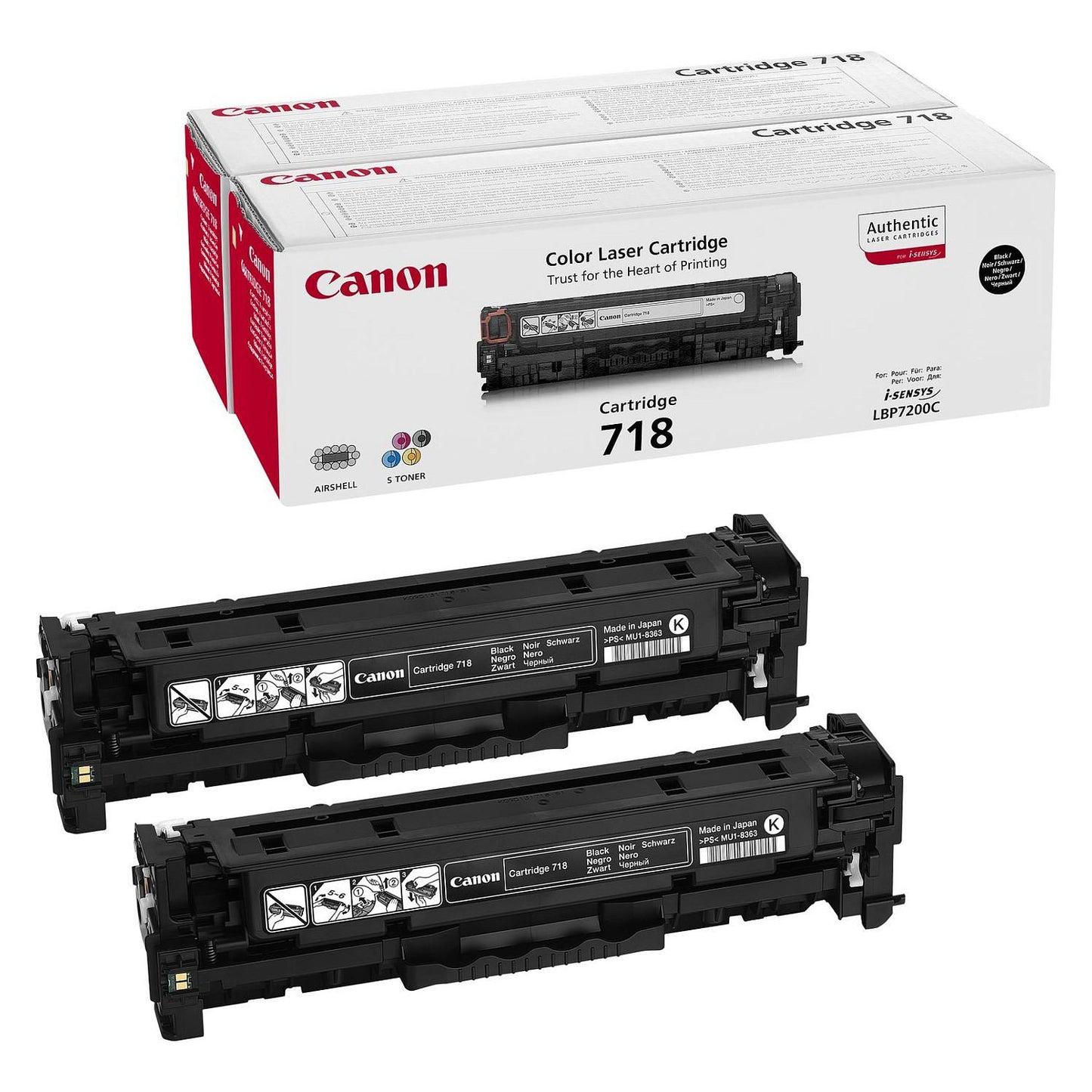 Canon 718 BK black Doppelpack