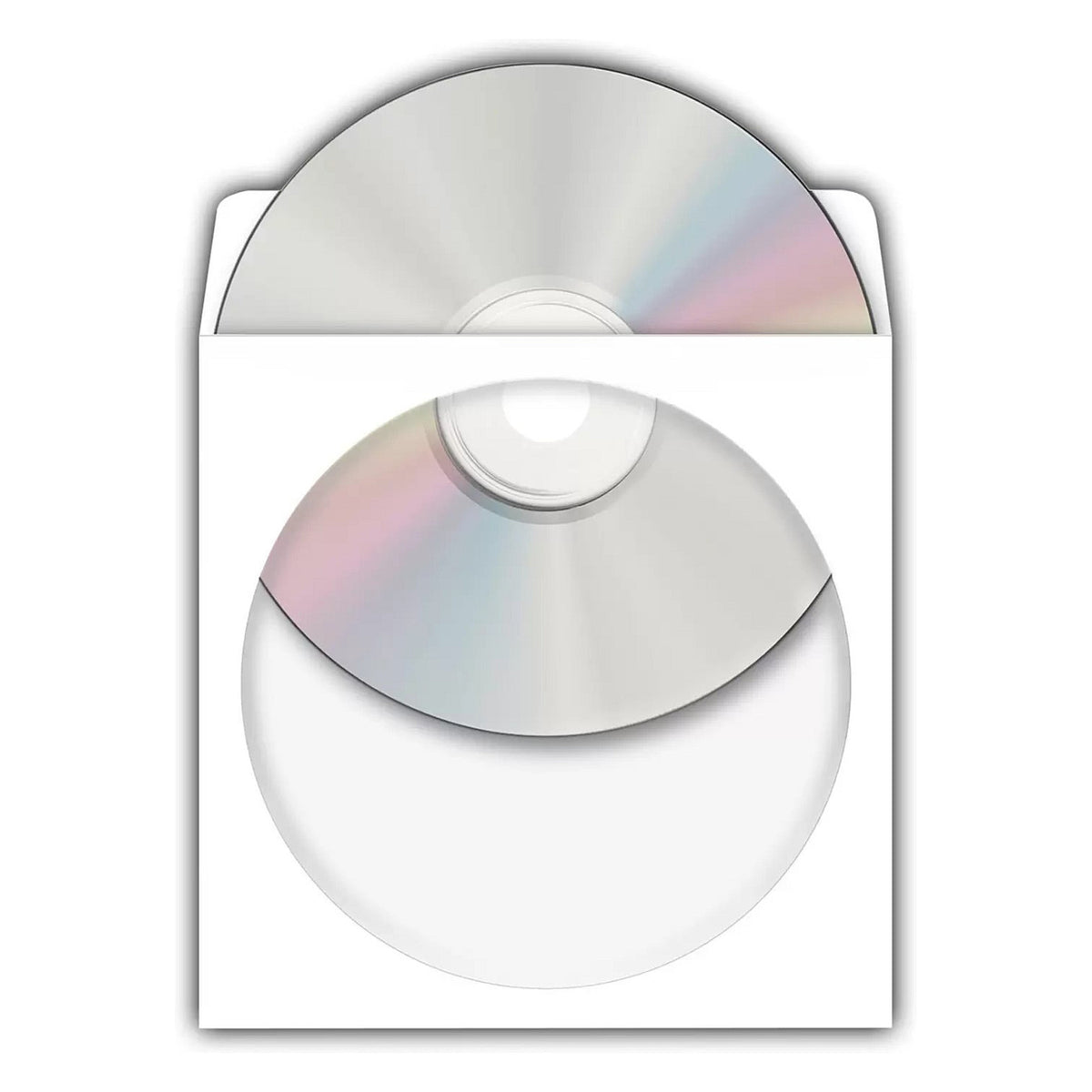 CD/DVD Hllen wei 124x124 100 Stck selbstklebend 1140