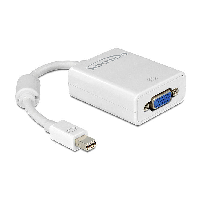 Adapter mini DisplayPort 1.2 Stecker > VGA Buchse weiß
