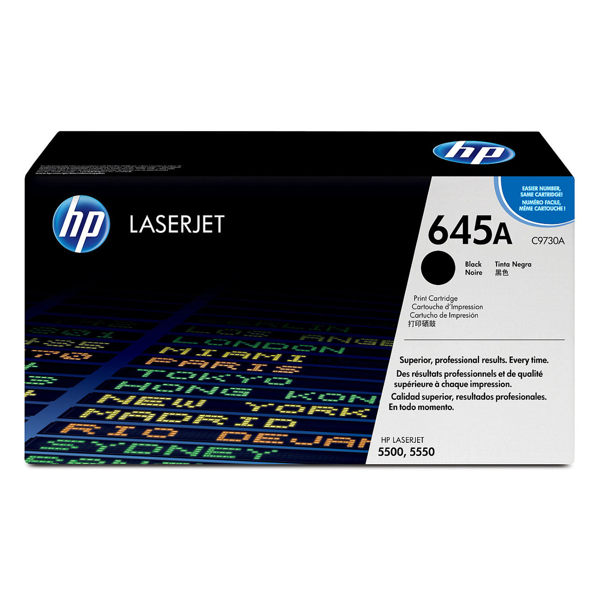 HP 645A original Colour LaserJet Toner cartridge C9730A black standard capacity 13.000 pages 1-pack