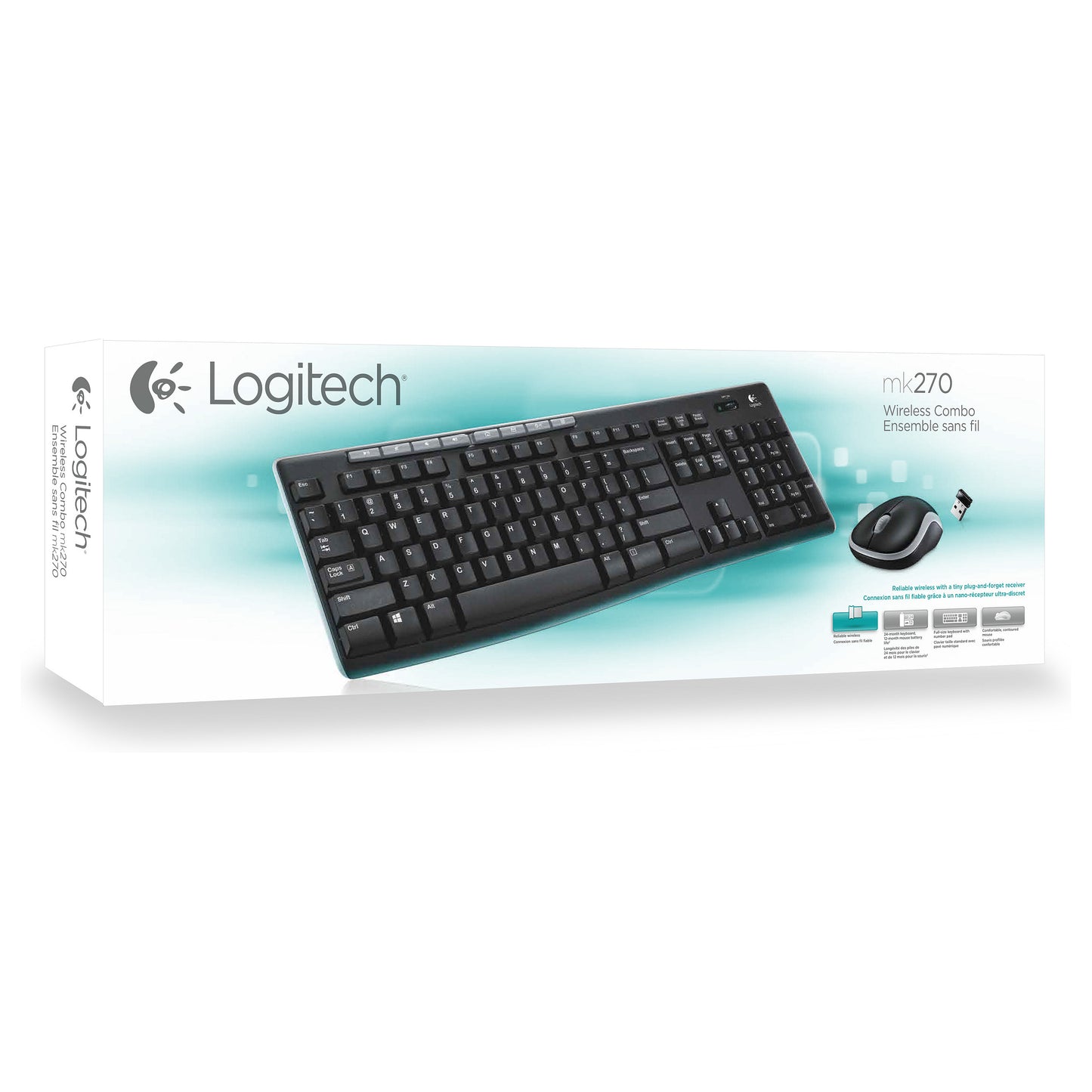 Logitech MK270 Wireless Combo Black ES
