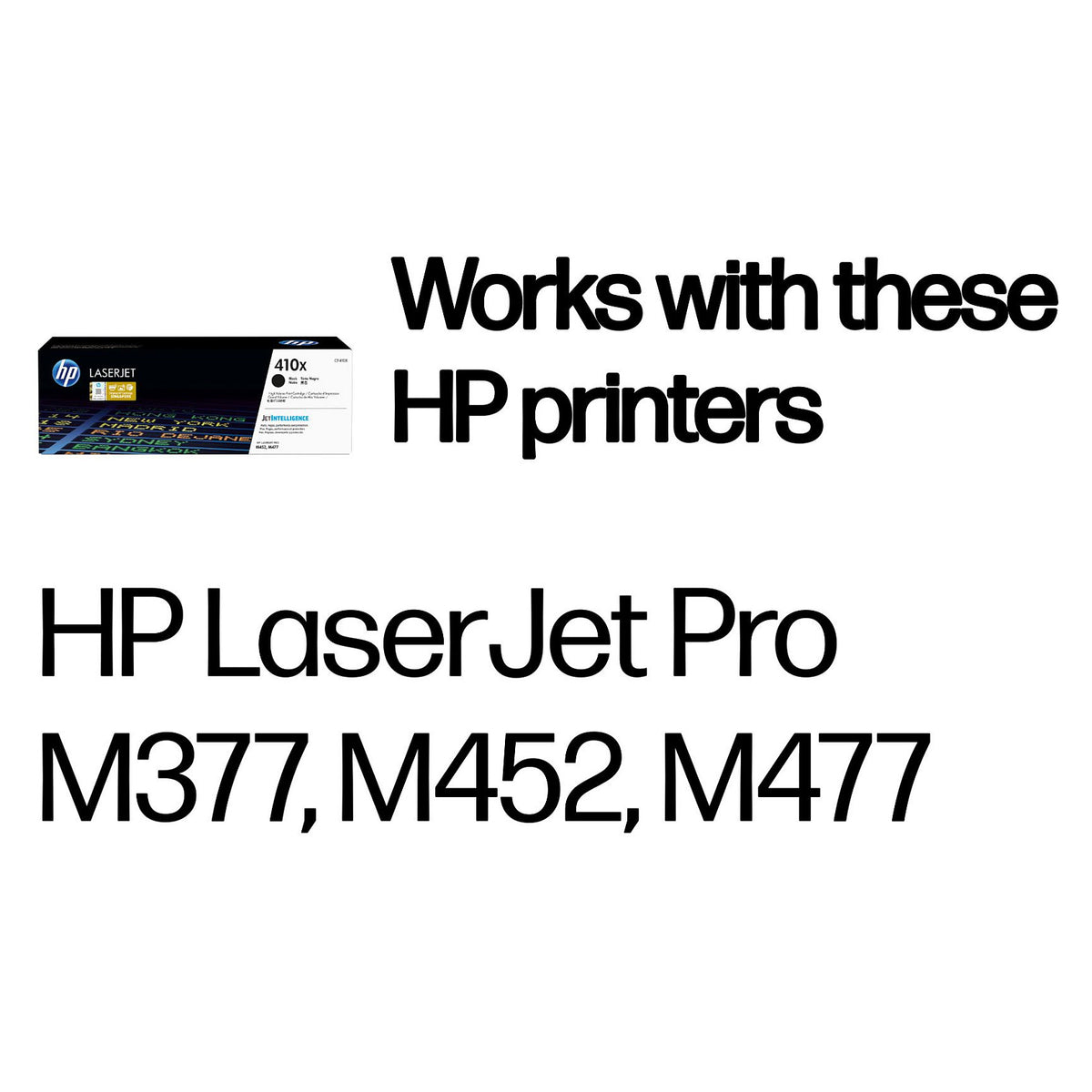 HP Toner 410X CF410X Schwarz Hohe Kapazität