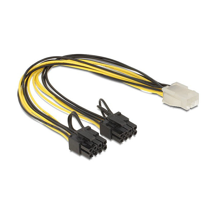 PCI Express Stromkabel 6 Pin Buchse > 2 x 8 Pin Stecker 30 cm