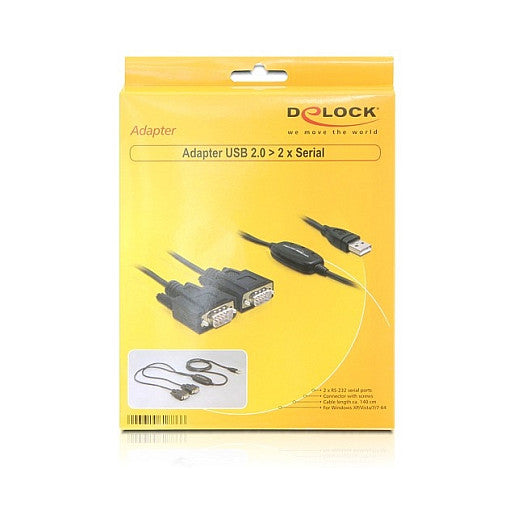 DELOCK USB 2.0 Seriell 2x9 Pin St