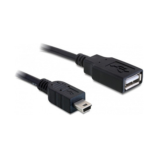 USB 2.0-A Bu > USB mini St 0,5m Del