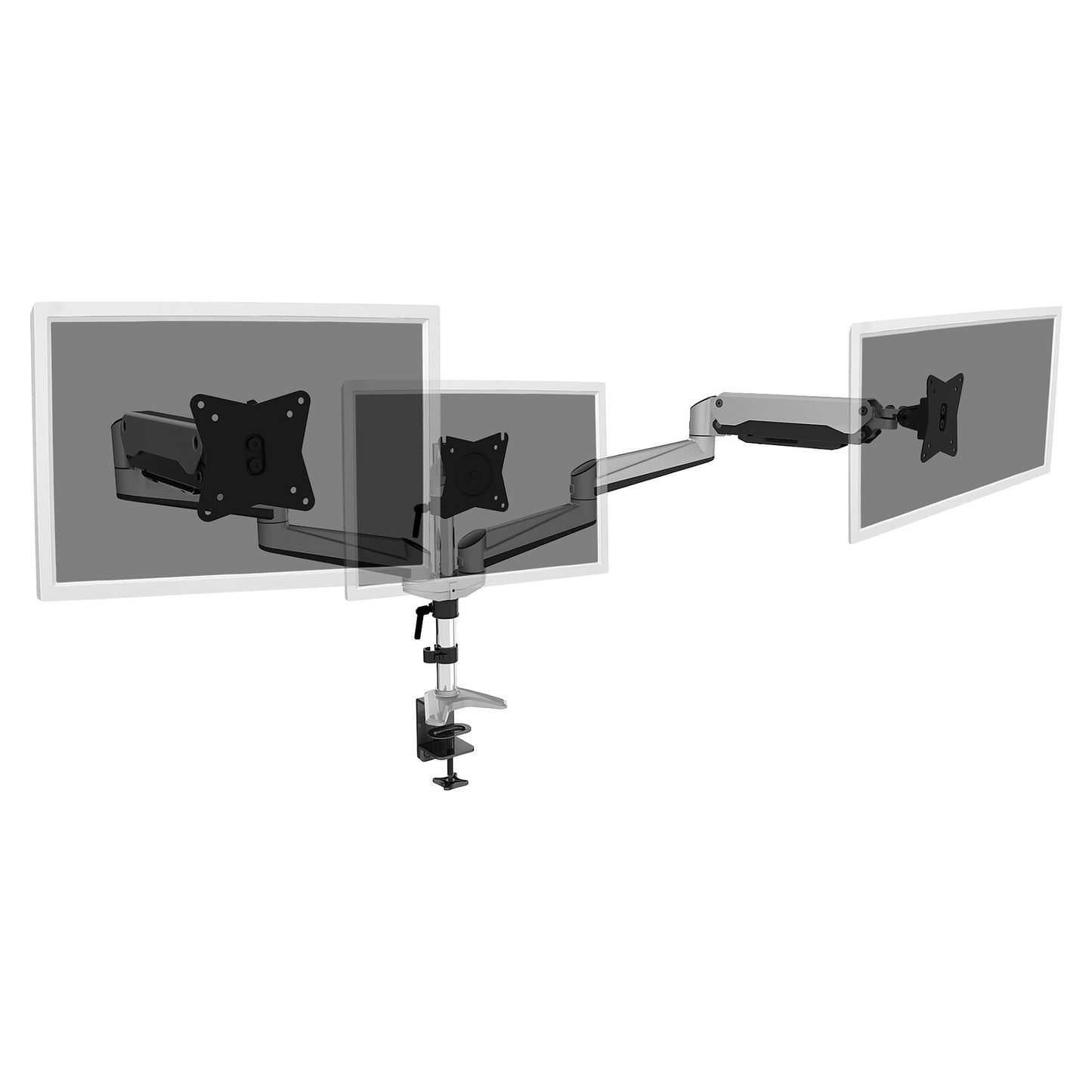 DIGITUS Triple Monitorhalterung, 3x 27", 3x 6 kg