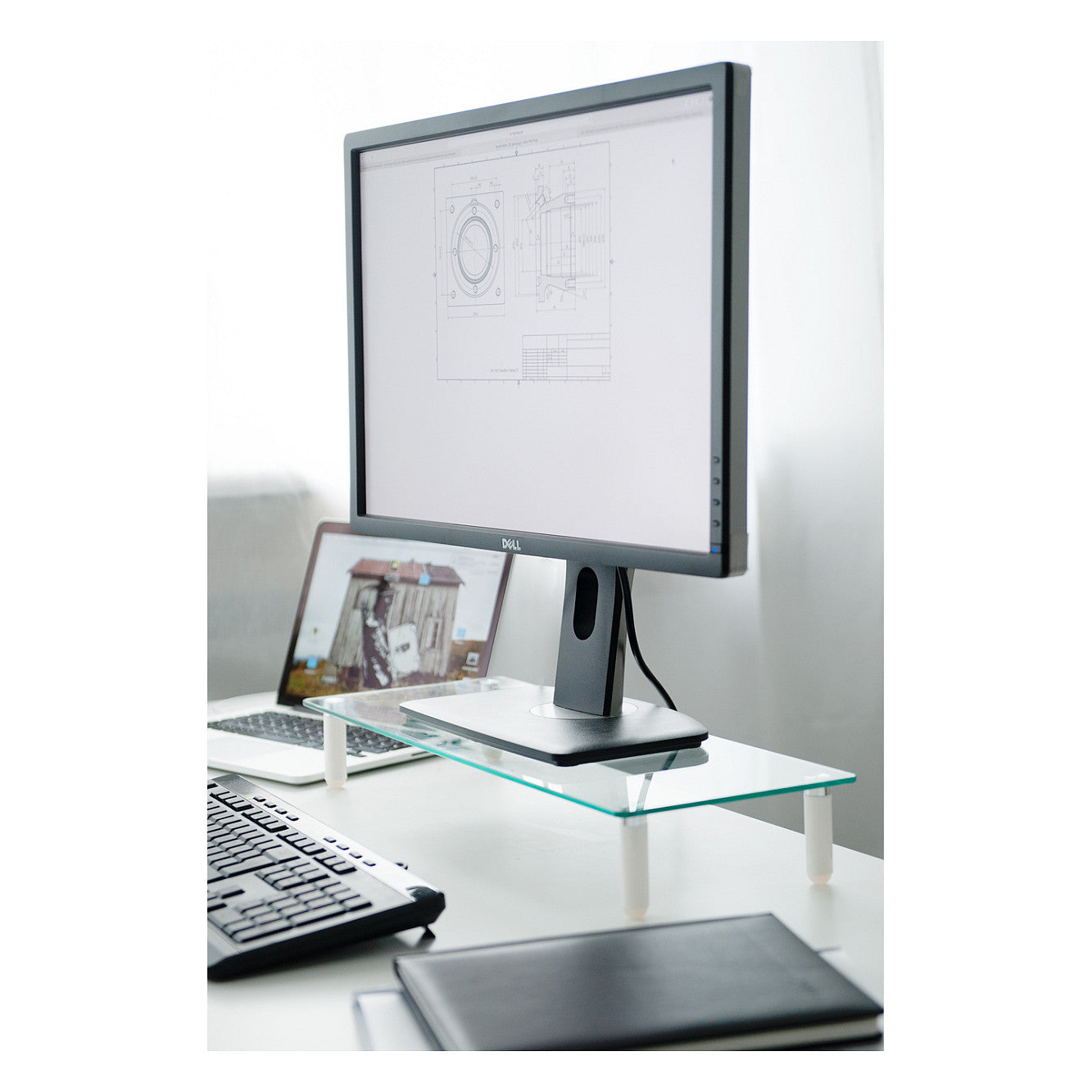 Monitorerhöhung Glas bis zu 20kg Digitus DA-90358