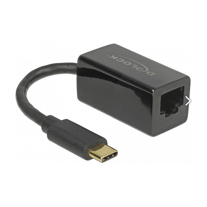 USB C > Adapter Netzwerk RJ45 (1000 MBit/s) schwarz Delock