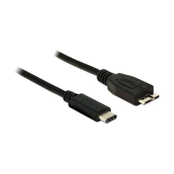 USB3.1 USB Type-C Stecker > USB Typ Micro-B Stecker 1,0 m schwarz Delock