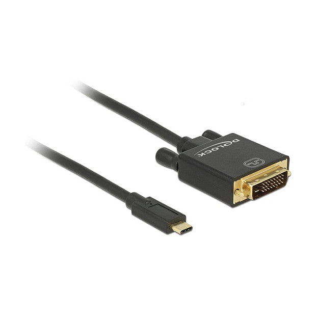 Kabel USB Type-C™ Stecker > DVI 24+1 Stecker (DP Alt Mode) 4K 30 Hz 1 m schwarz