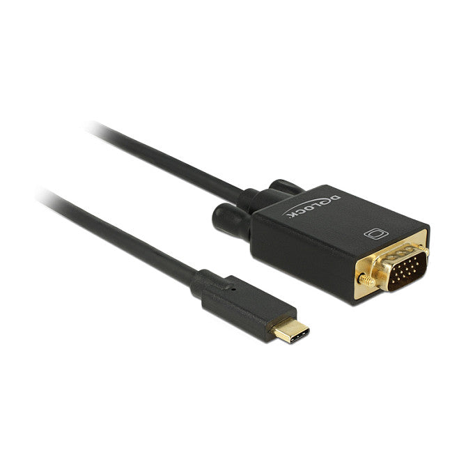 Kabel USB Type-C™ Stecker > VGA Stecker (DP Alt Mode) 2 m schwarz