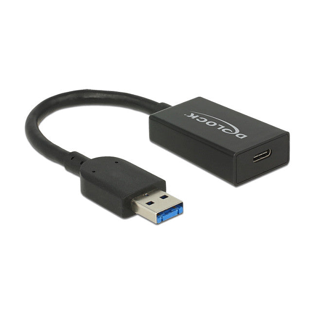 Konverter USB 10 Gbps Typ-A Stecker > USB Type-C™ Buchse Aktiv schwarz 15 cm