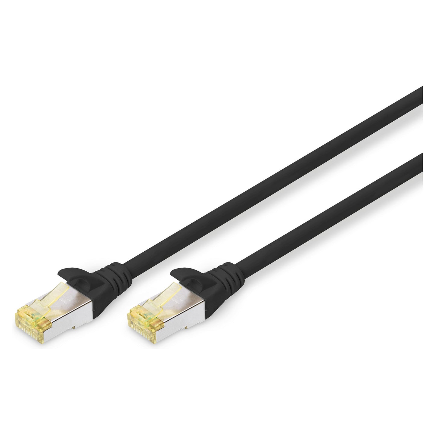 DIGITUS CAT 6A S/FTP Patchkabel, 0,25m, schwarz
