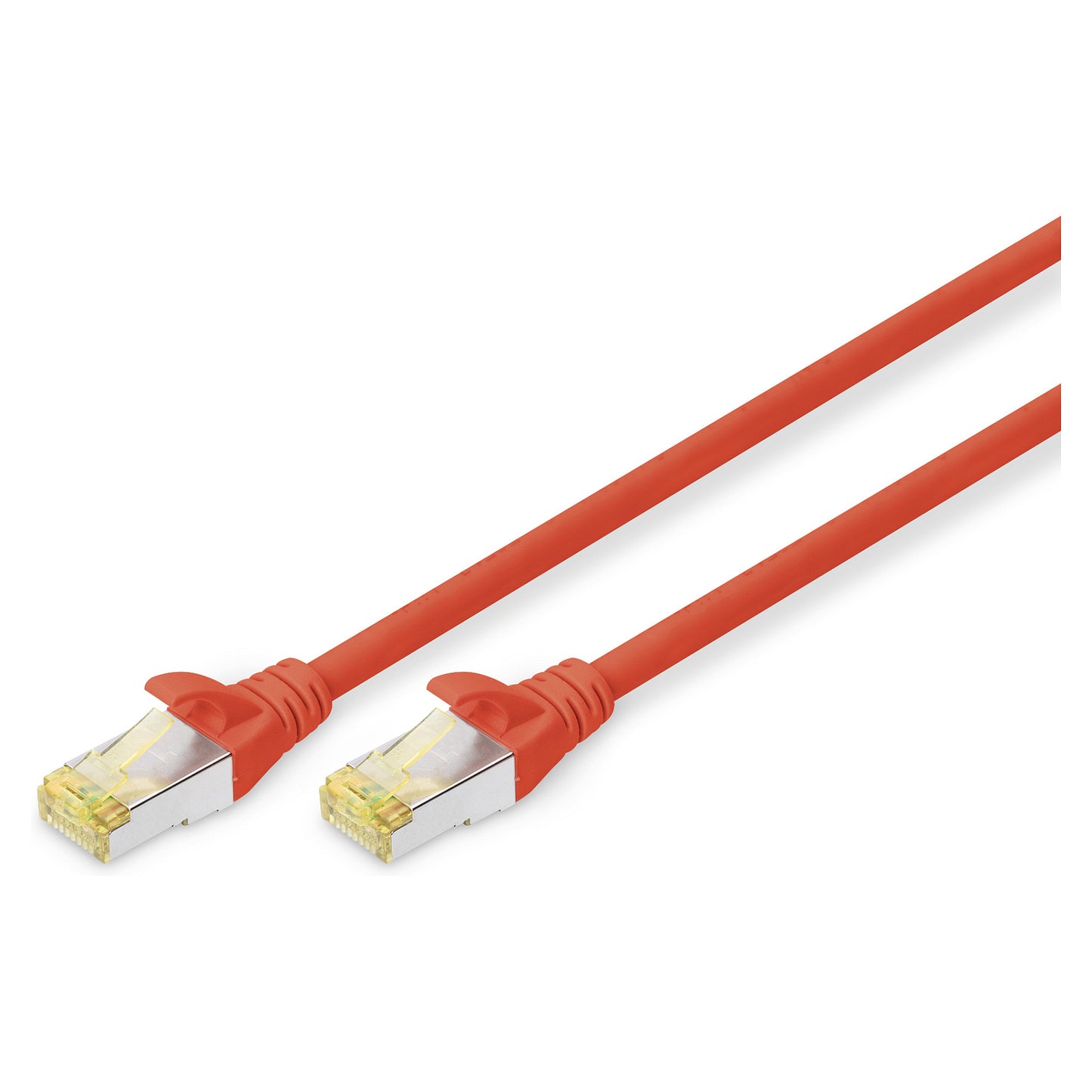 DIGITUS CAT 6A S/FTP Patchkabel, 0,5m, rot