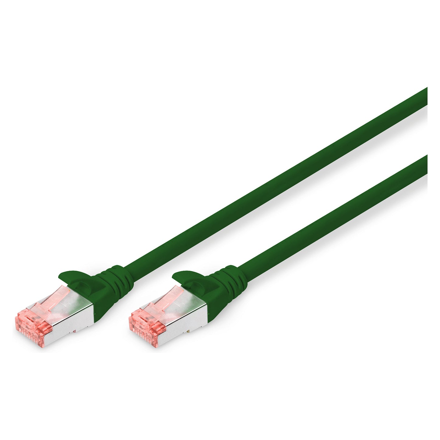 DIGITUS Patchkabel Cat6 S/FTP 2xRJ45 1.0m grün Hebelschutz Polybeutel