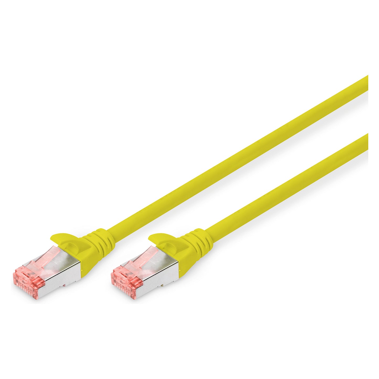 DIGITUS Patchkabel Cat6 S/FTP 2xRJ45 2.0m gelb Hebelschutz Polybeutel