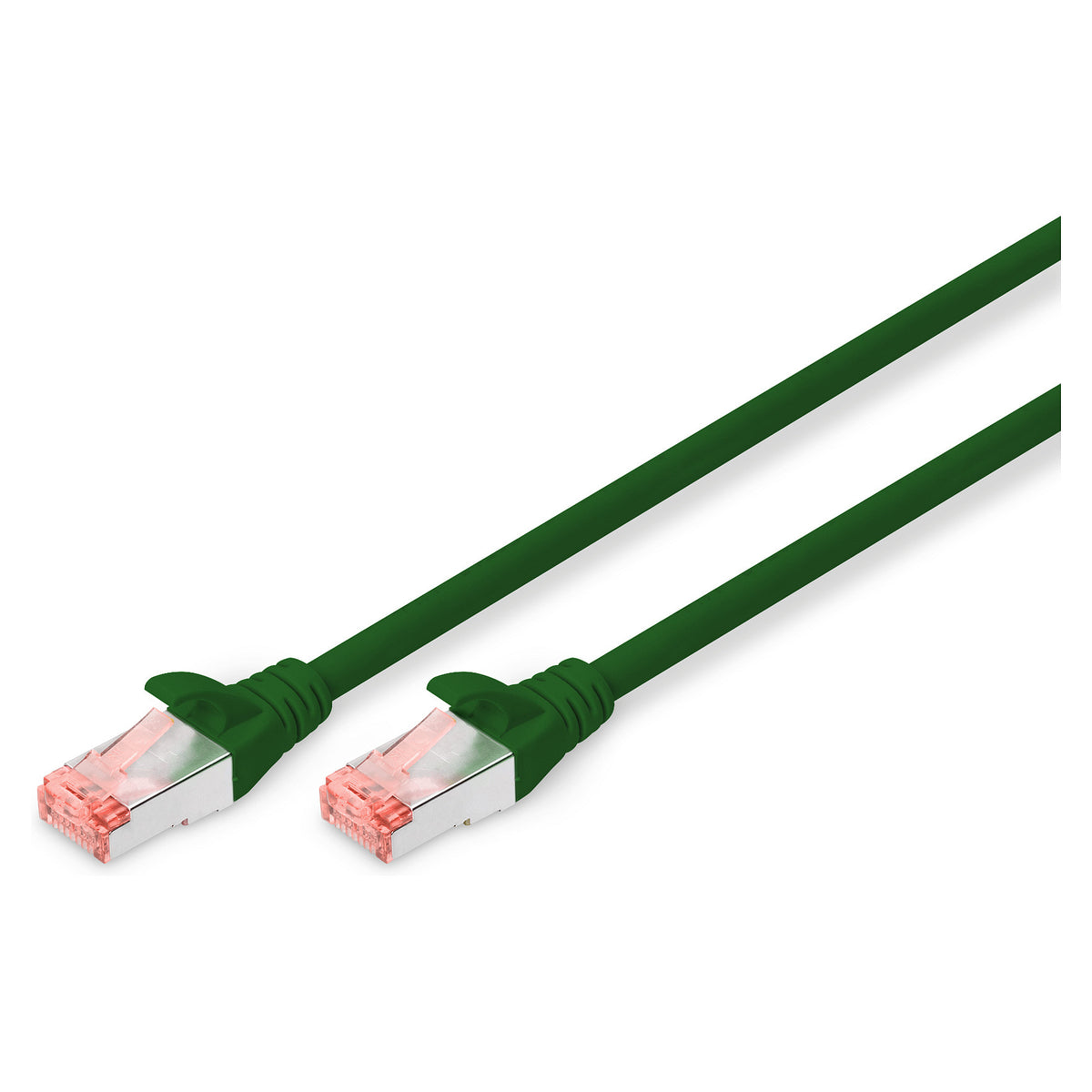 DIGITUS Patchkabel Cat6 S/FTP 2xRJ45 5.0m grün Hebelschutz Polybeutel