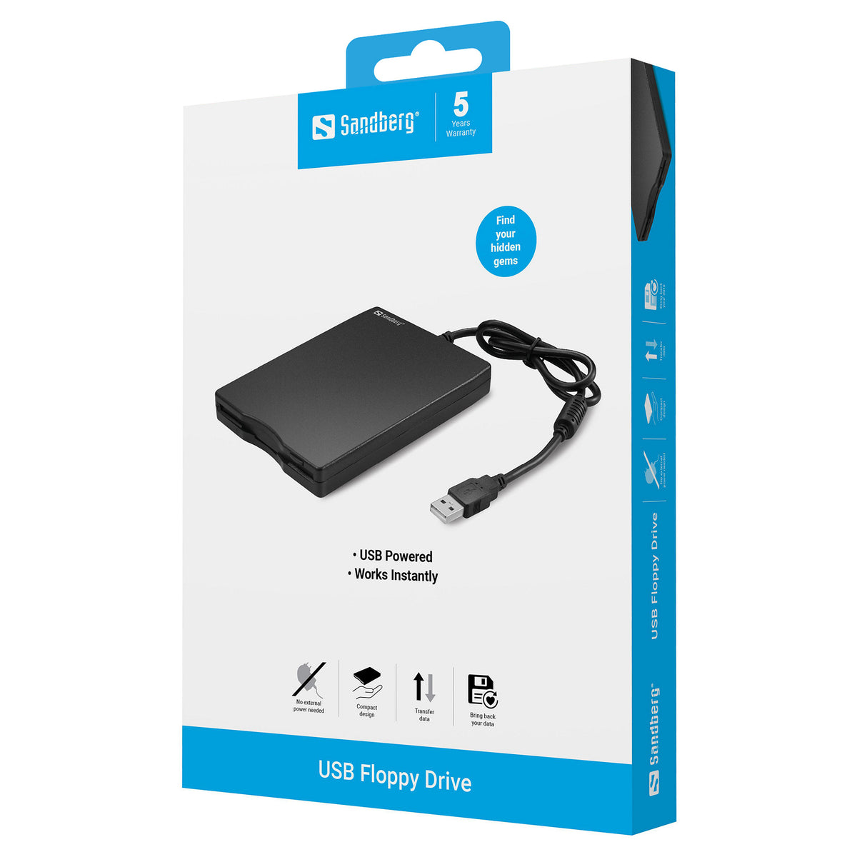USB Slim Floppy extern Sandberg
