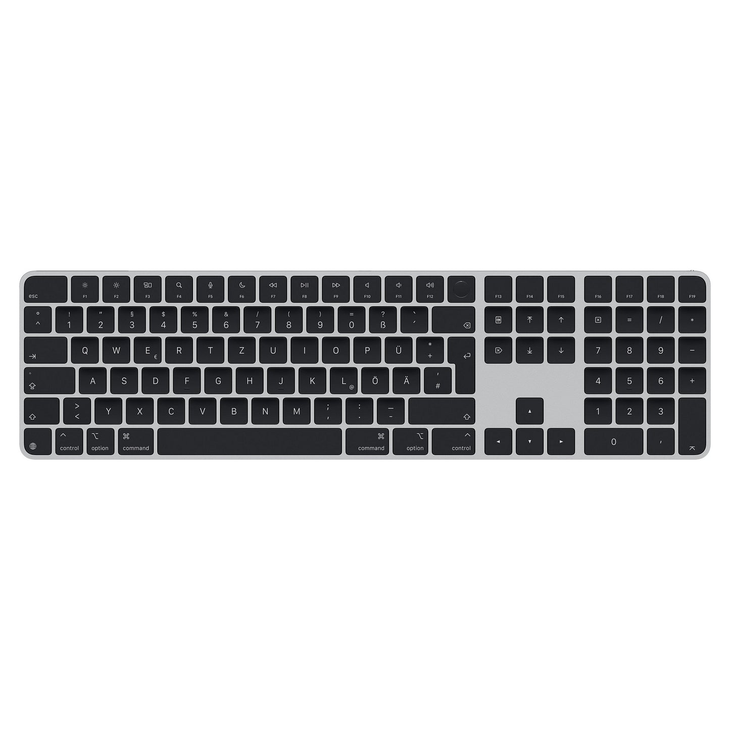 APPLE Magic Keyboard with Touch ID and Numeric Keypad for Mac models with Apple silicon - German - Black Keys
