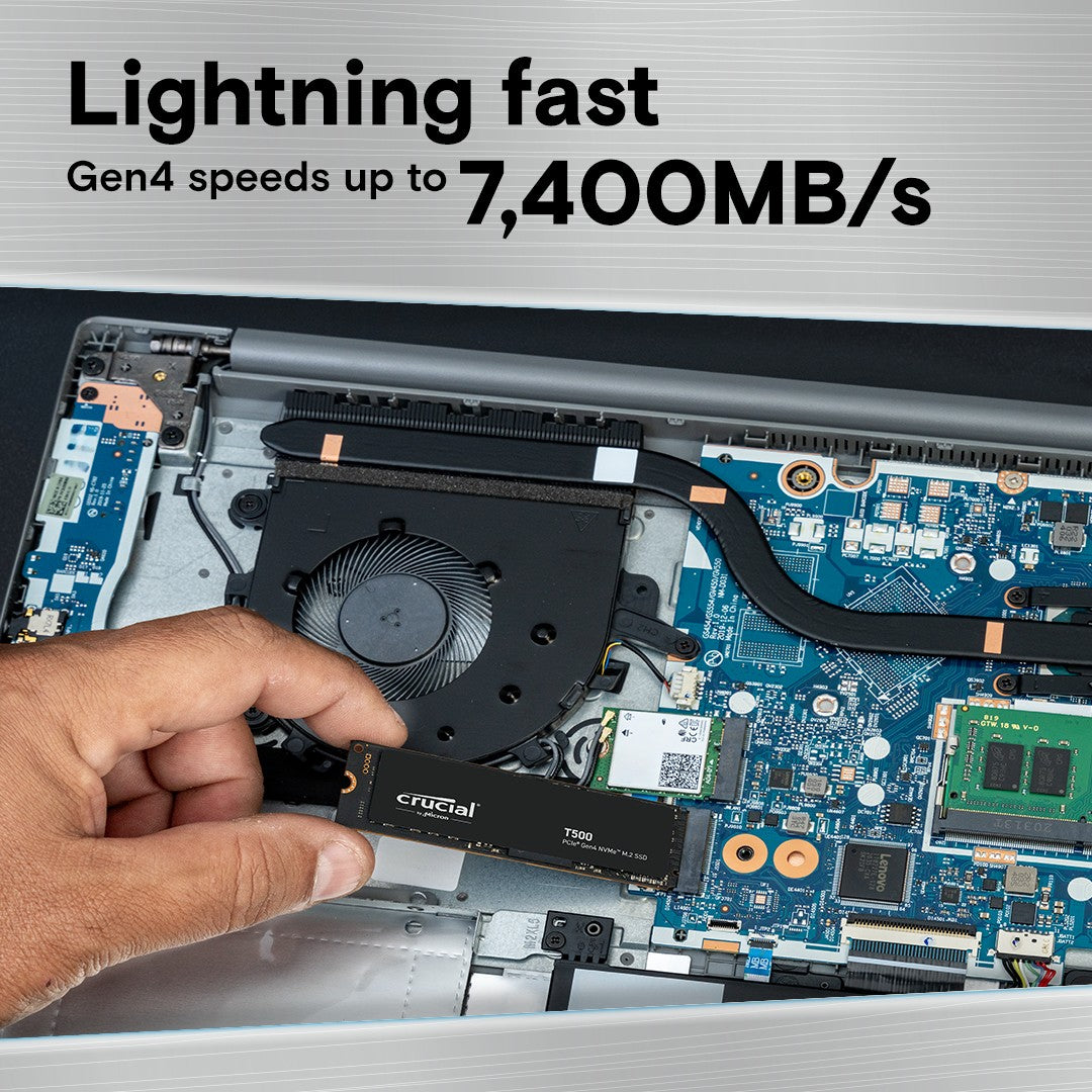 M.2 2 TB Crucial T500 NVMe PCIe 4.0 x 4