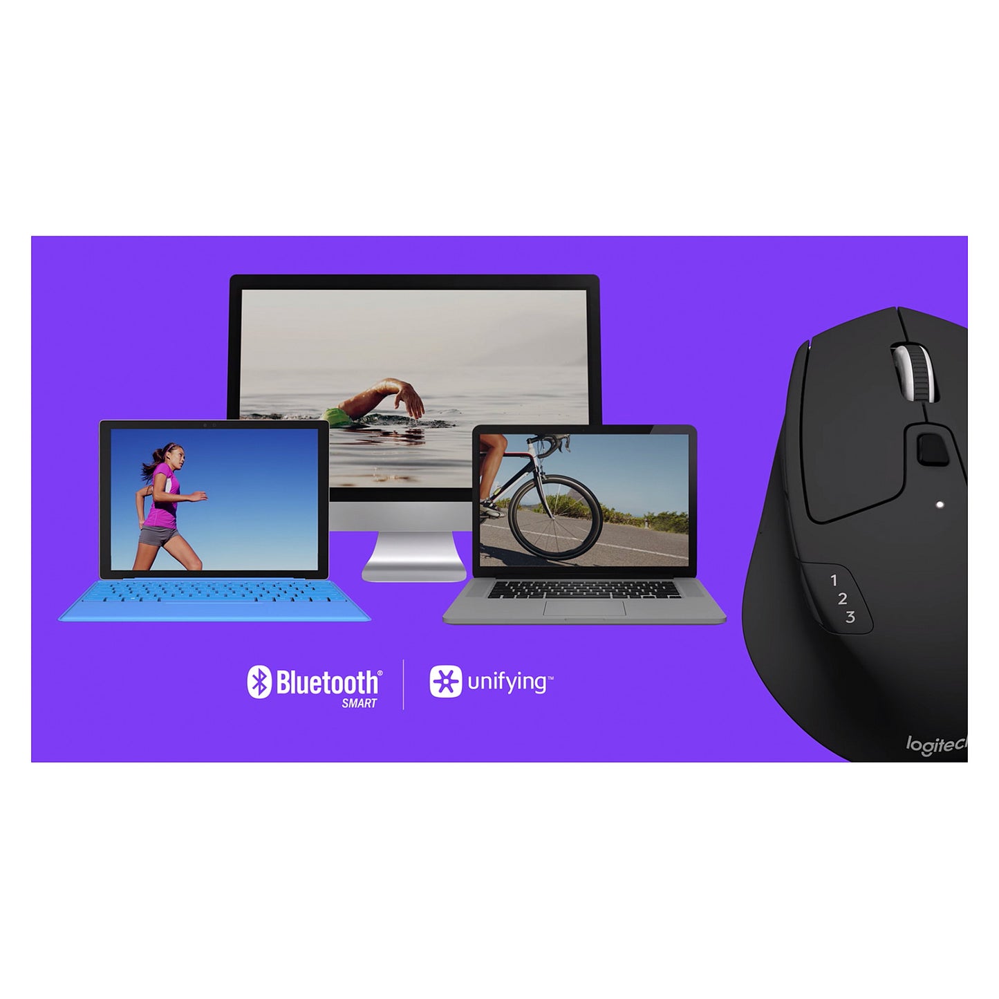 Logitech M720 Triathlon Bluetooth Optisch Maus