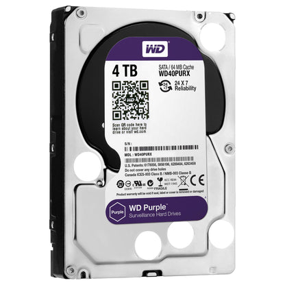 4TB WD WD40PURX Purple AV 5400RPM 64MB 24/7