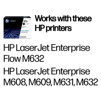 HP Toner 37X CF237X Schwarz Hohe Kapazität