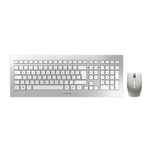 Cherry DW 8000 RF Wireless Silber Tastatur white QWERTZ DE