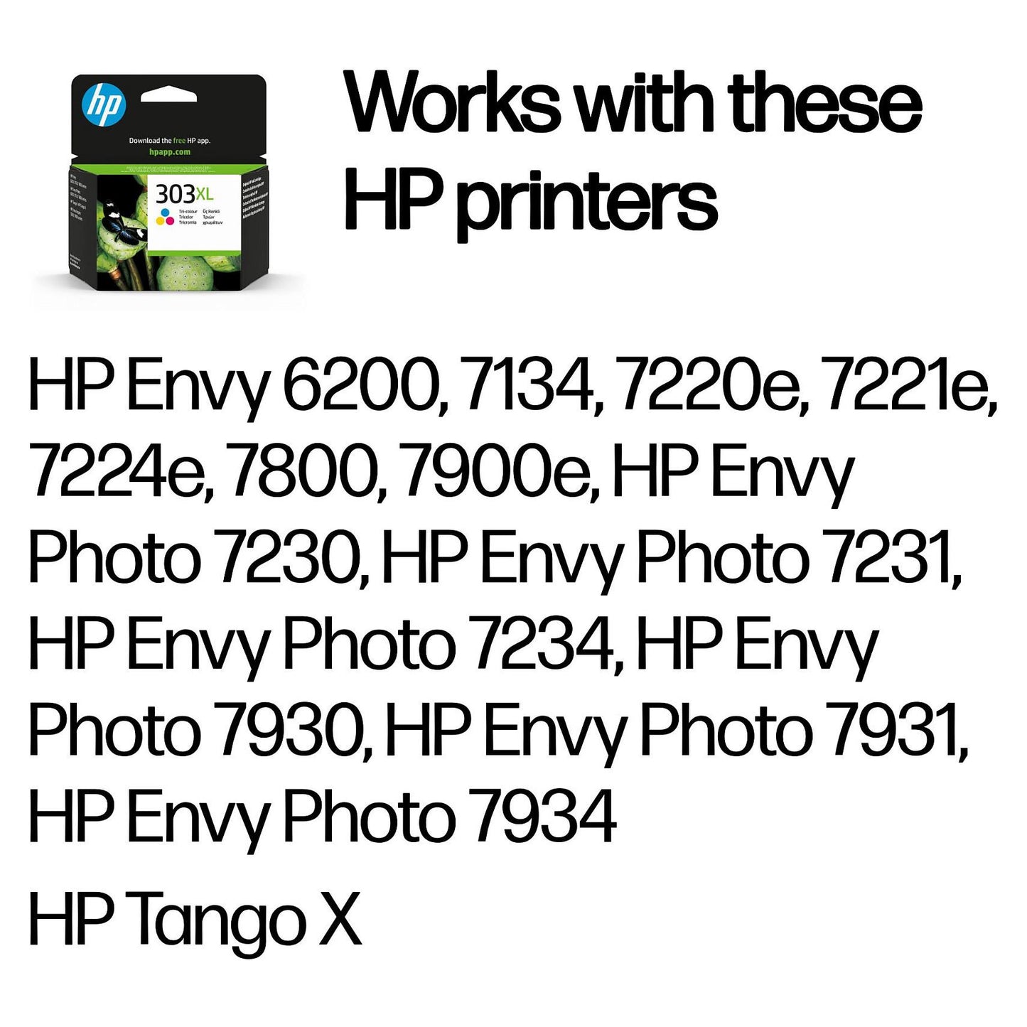 HP Tinte 303XL T6N03AE Color (Cyan/Magenta/Gelb)