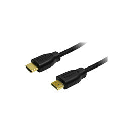 Logilink HDMI-Kabel A/M zu A/M. 4K/30 Hz. schwarz. 0.2 m