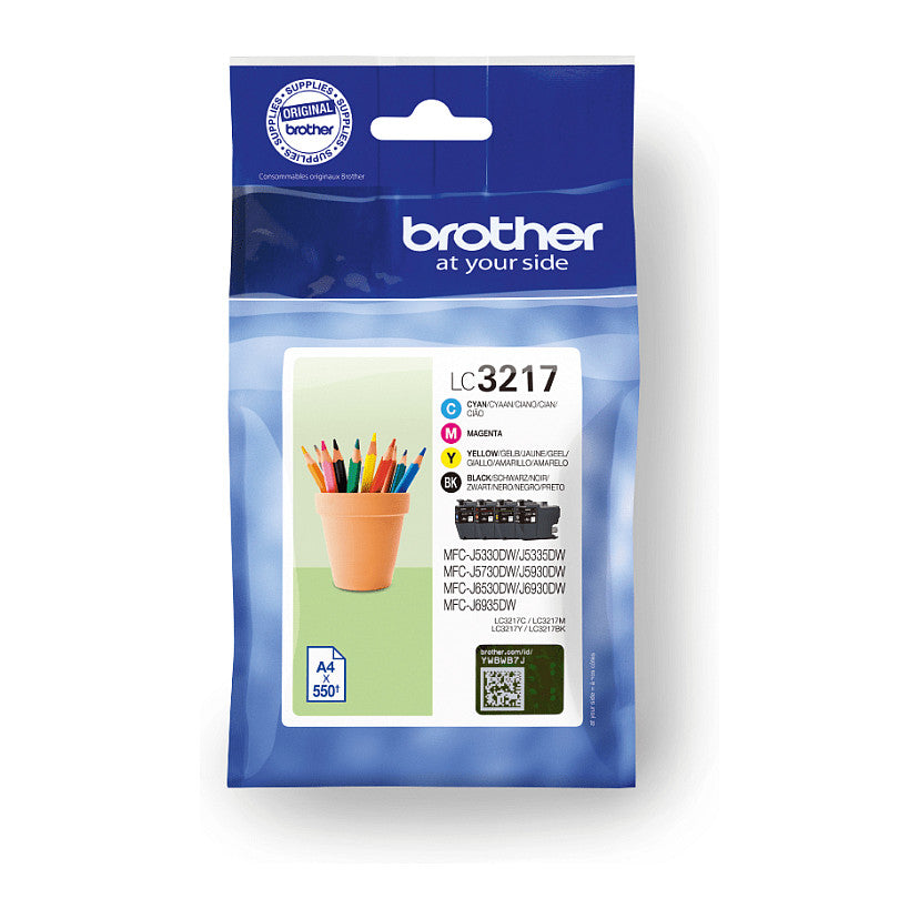Brother Tinte LC-3217VALDR Value Pack (BK(C/M/Y)