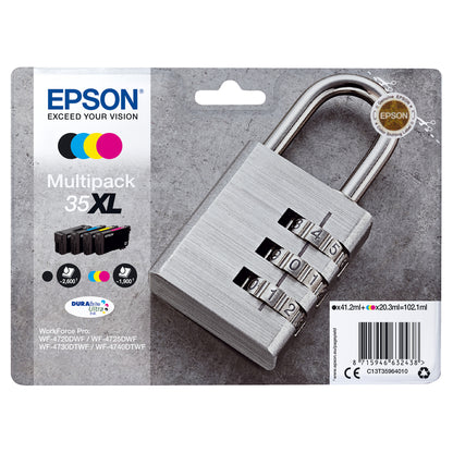 Epson Tinte 35XL C13T35964010 4er Multipack (BKMCY) bis zu 1.900 Seiten