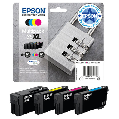 Epson Tinte 35XL C13T35964010 4er Multipack (BKMCY) bis zu 1.900 Seiten