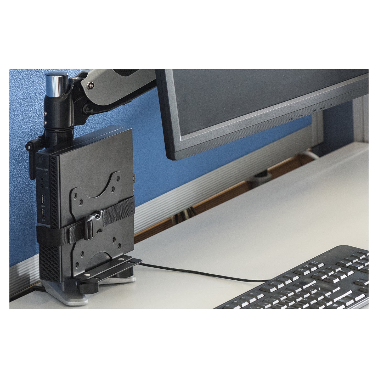 DIGITUS Multifunktioneller Mini Desktop PC Halter