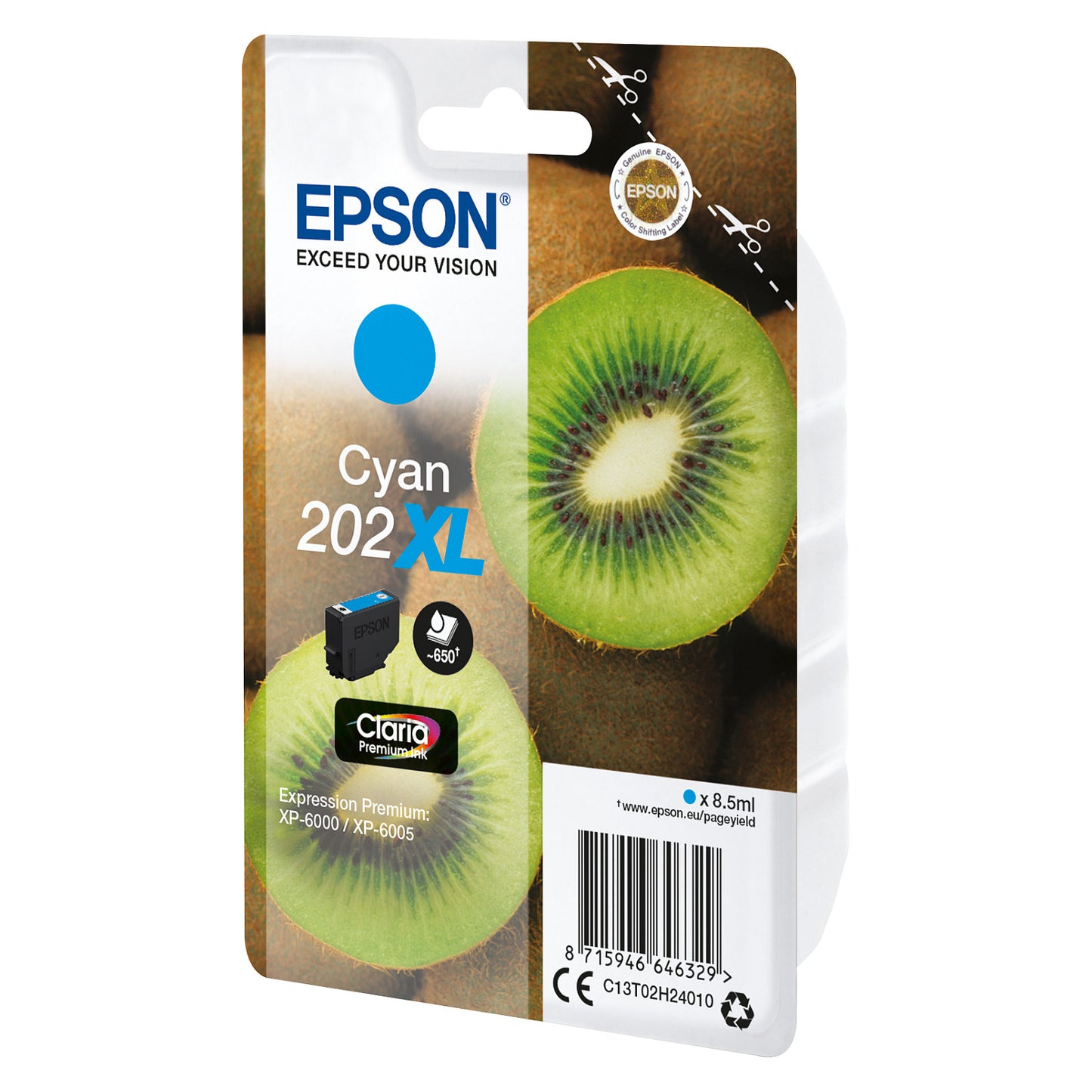 Epson 202 C13T02H24010 cyan HC